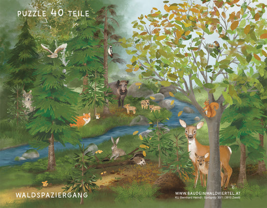 Kinderpuzzle Waldspaziergang
