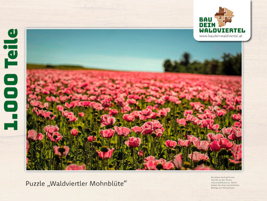 Puzzle Waldviertler Mohnblüte 1.000 Teile