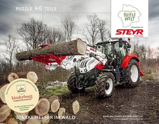 Kinderpuzzle - Steyr - Starke Helfer im Wald