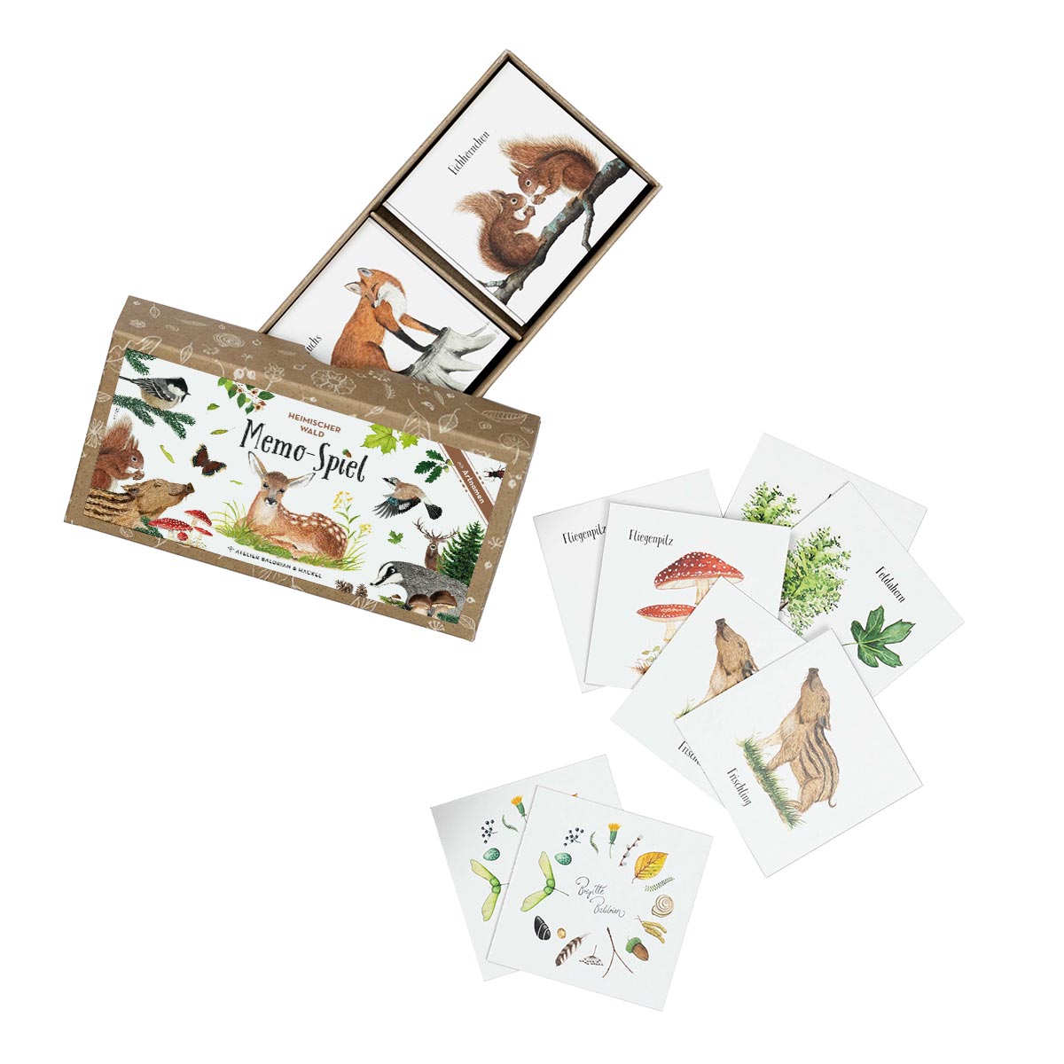 Memo-Spiel Heimischer Wald