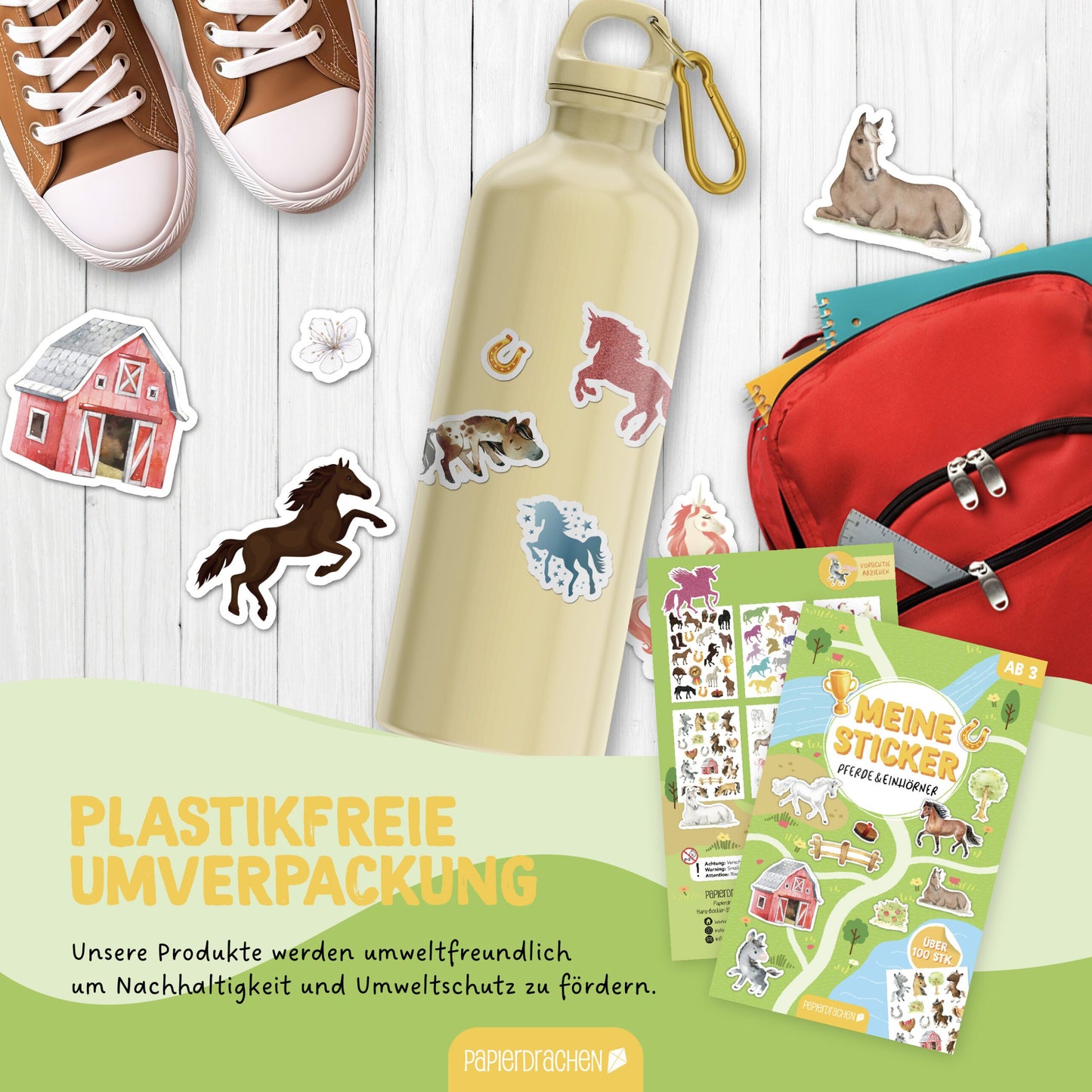 Stickerblock Pferde und Einhörner