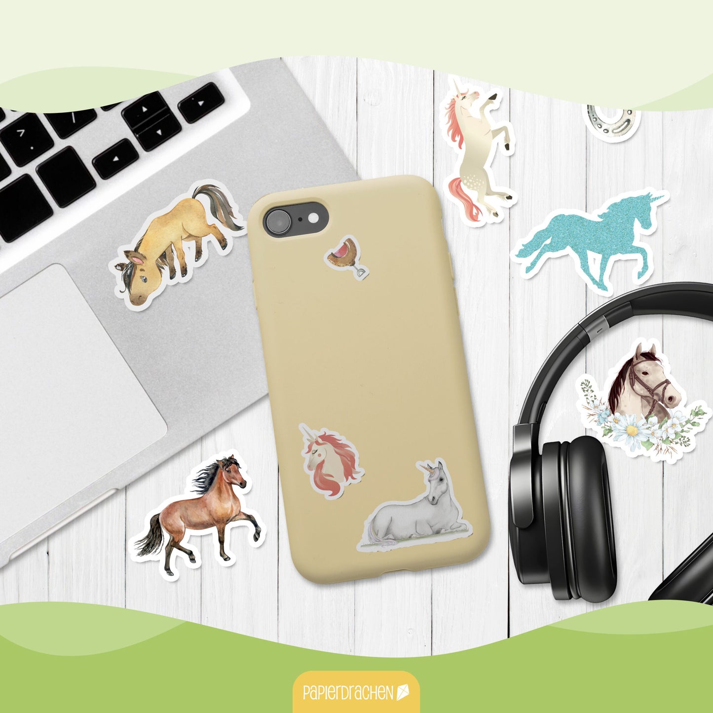 Stickerblock Pferde und Einhörner