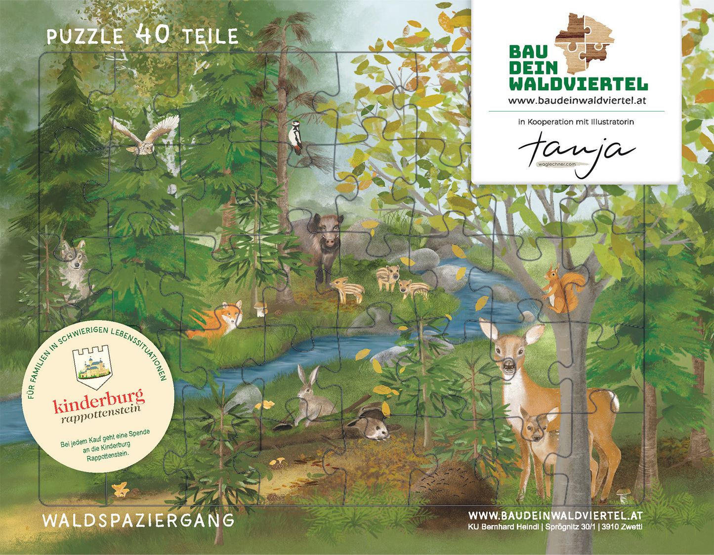 Kinderpuzzle Waldspaziergang