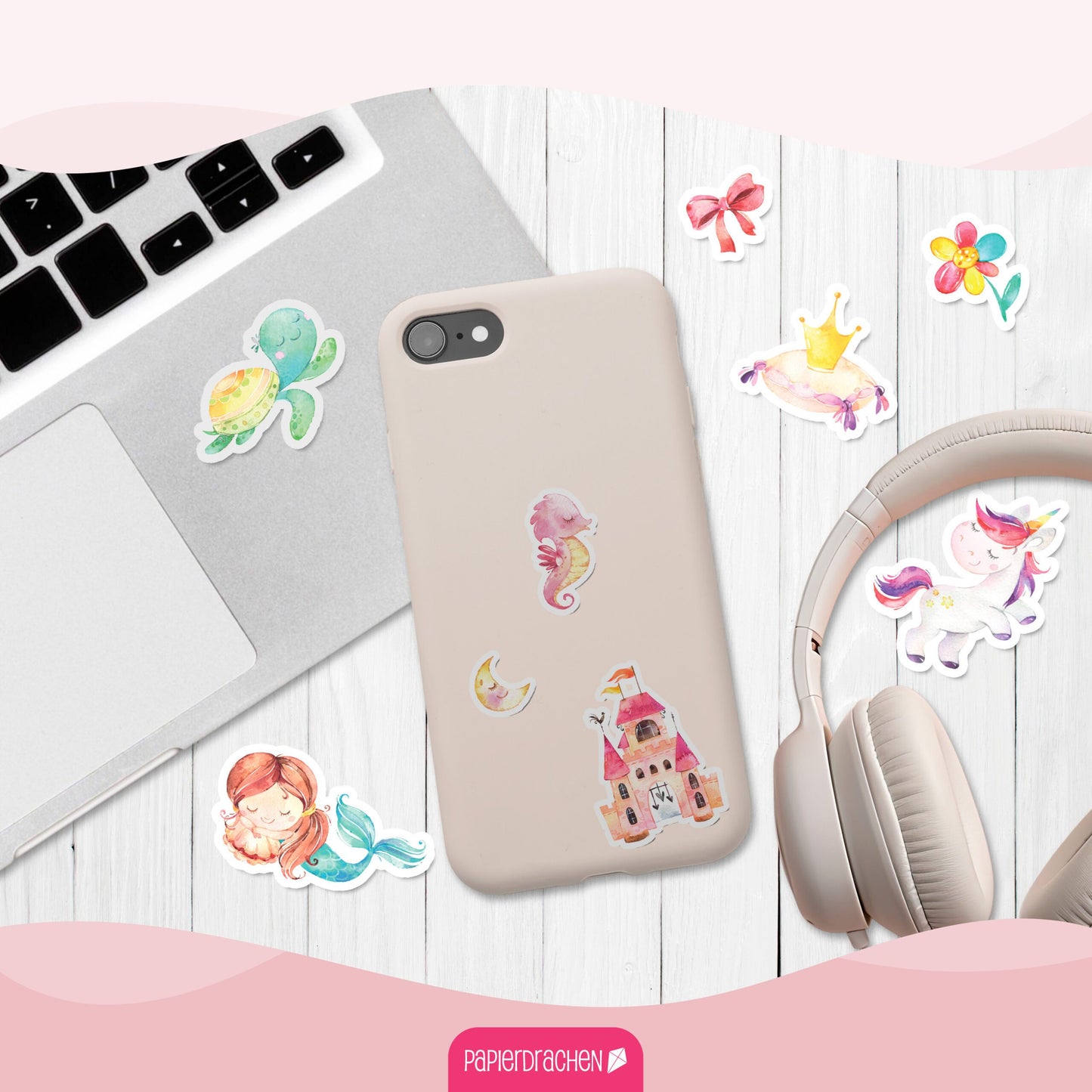 Stickerblock Einhorn, Prinzessin & Meerjungfrau