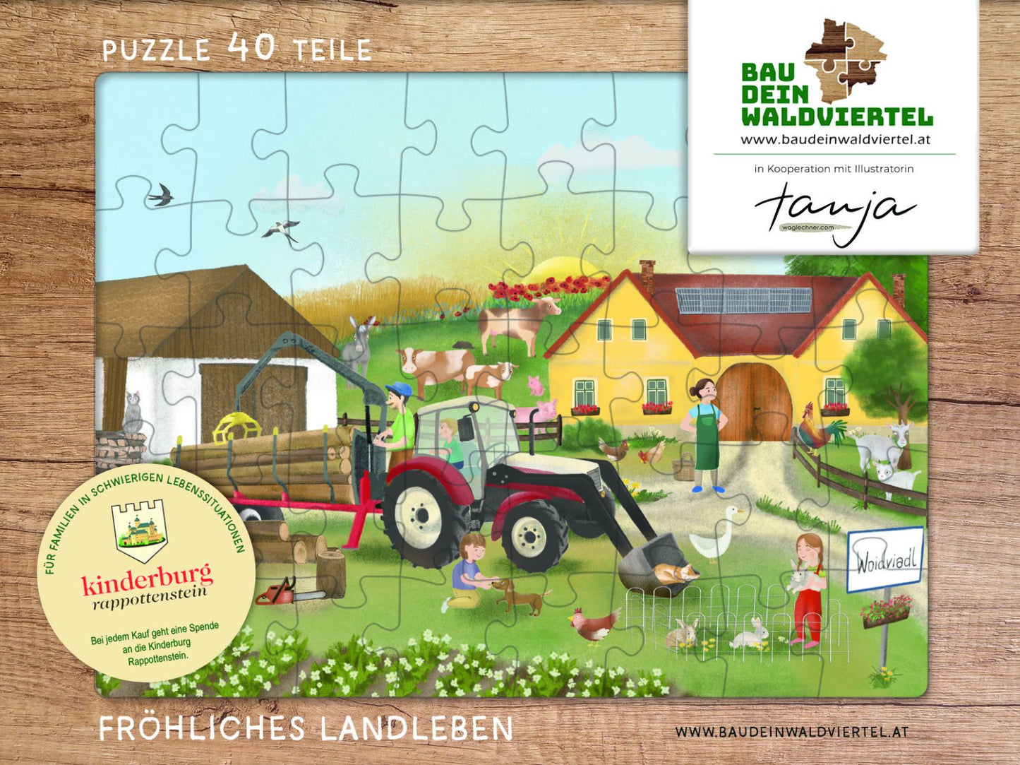 Kinderpuzzle Fröhliches Landleben