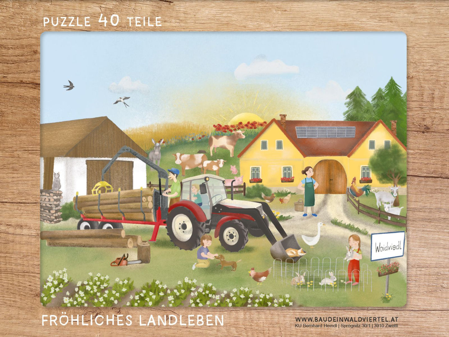Kinderpuzzle Fröhliches Landleben