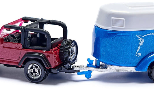 Siku Jeep mit Pferdeanhänger