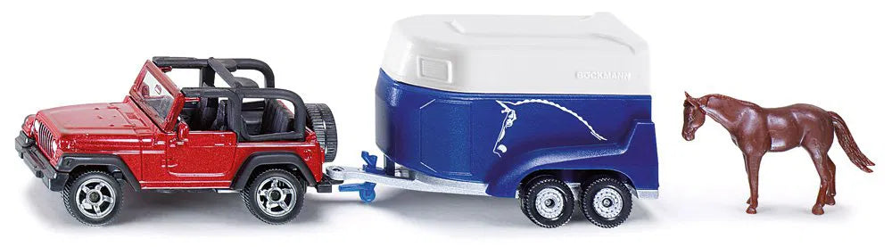 Siku Jeep mit Pferdeanhänger